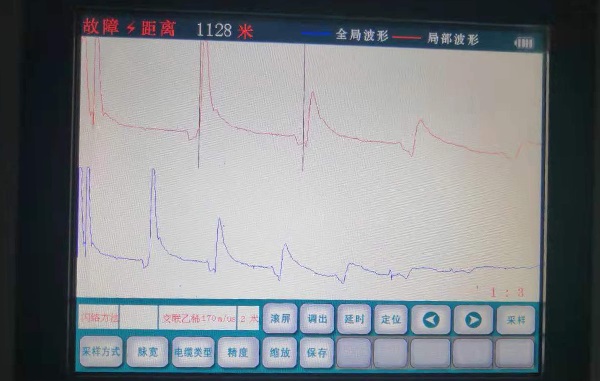 電纜故障測試閃絡波形